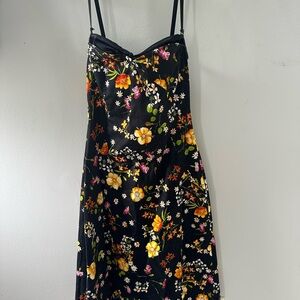 Dolce & Gabbana Gold and Orange Sleeveless Midi Sundress